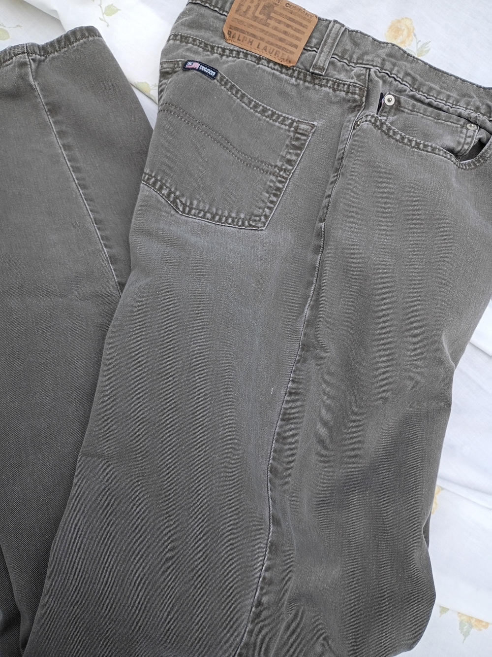 Ralph Lauren Straight-Leg Jeans in Olive
